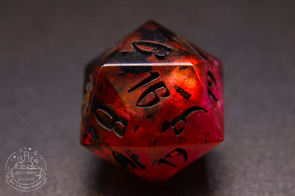 Vampblood Pointy Polyhedral Dice set
