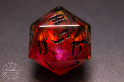 Vampblood Pointy Polyhedral Dice set