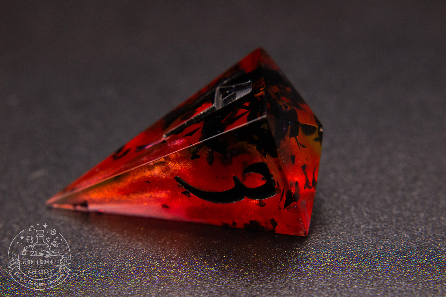 Vampblood Pointy Polyhedral Dice set