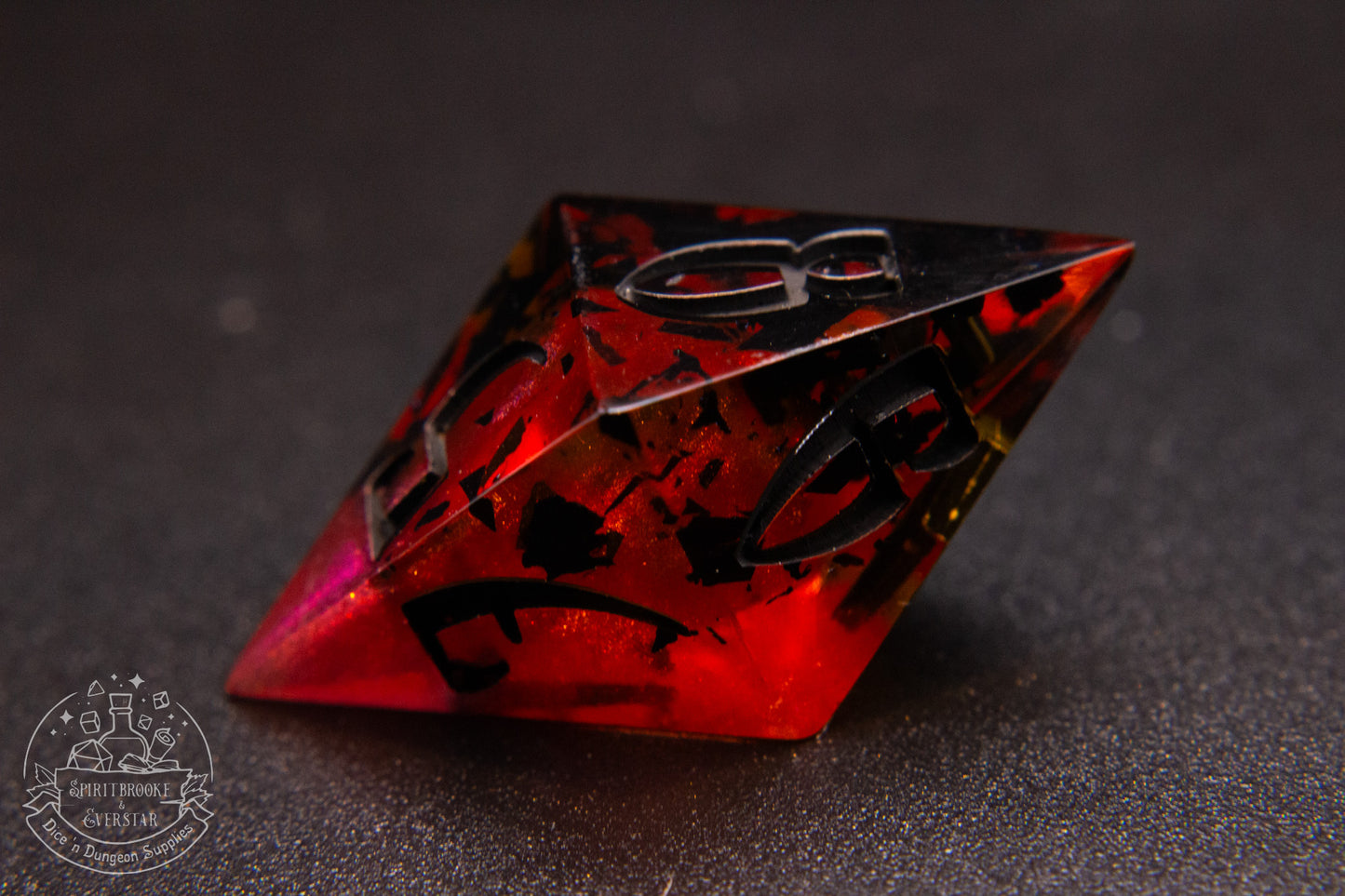 Vampblood Pointy Polyhedral Dice set