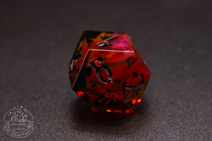 Vampblood Pointy Polyhedral Dice set