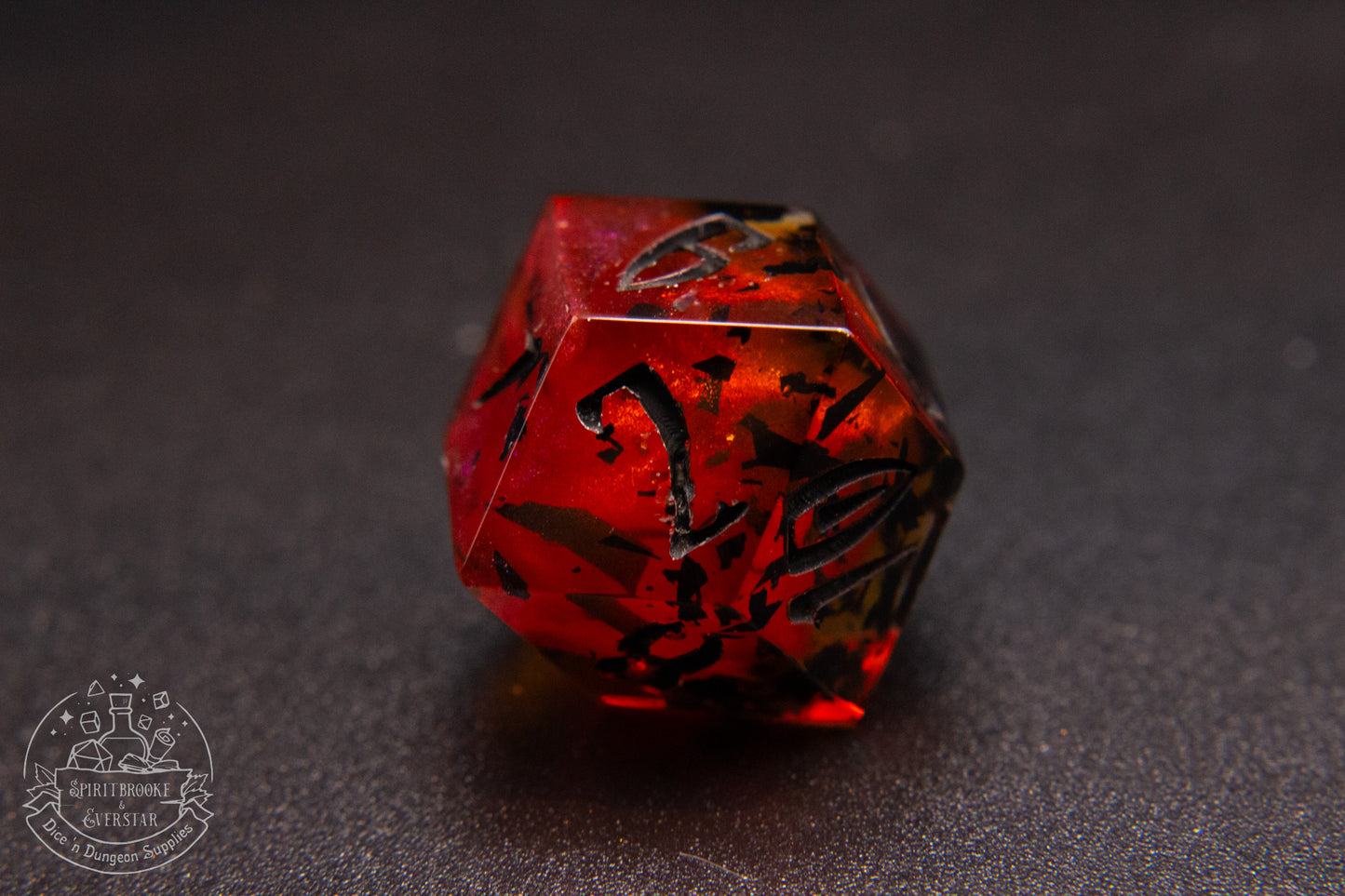 Vampblood Pointy Polyhedral Dice set