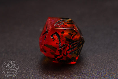 Vampblood Pointy Polyhedral Dice set
