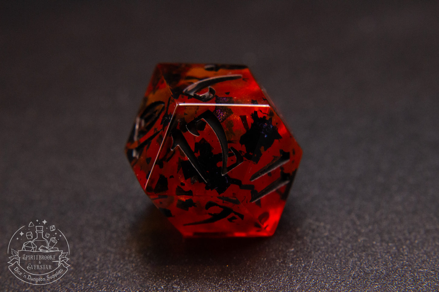 Vampblood Pointy Polyhedral Dice set