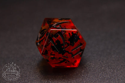 Vampblood Pointy Polyhedral Dice set