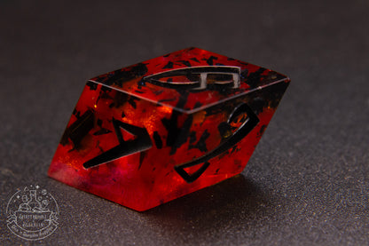 Vampblood Pointy Polyhedral Dice set