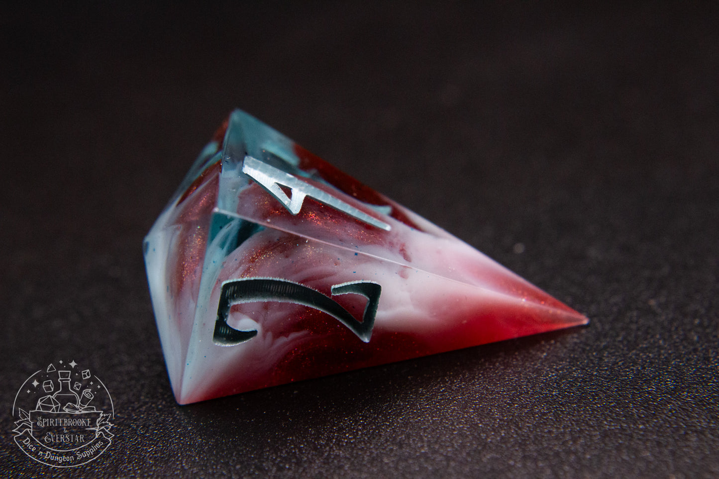 Emberfrost Pointy Polyhedral Dice set