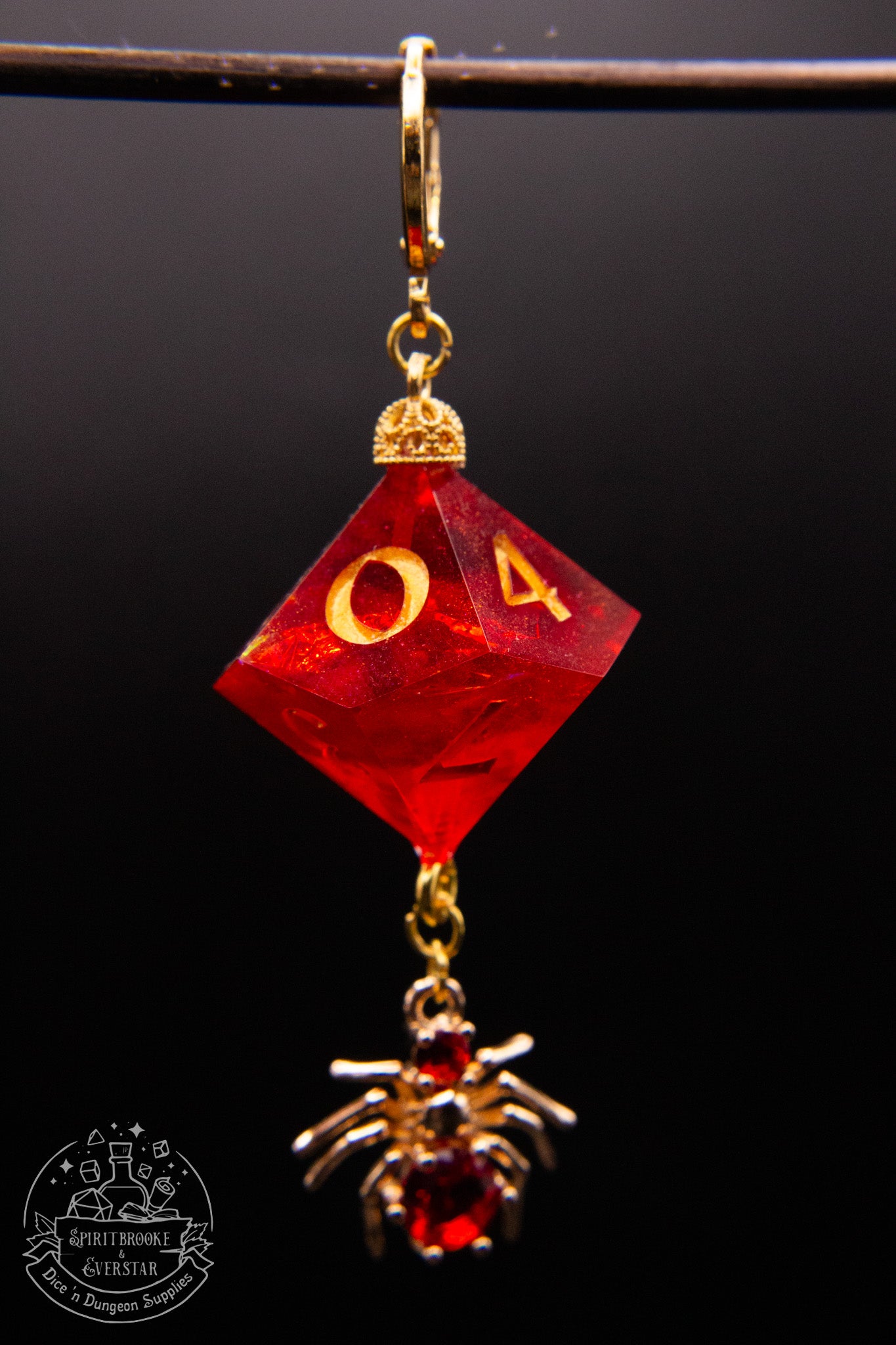 Red Widow D10 + D100 Earrings