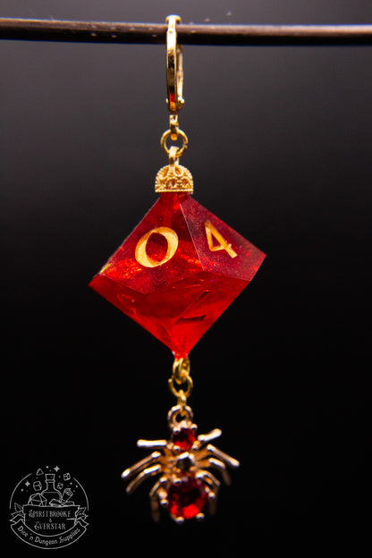 Red Widow D10 + D100 Earrings