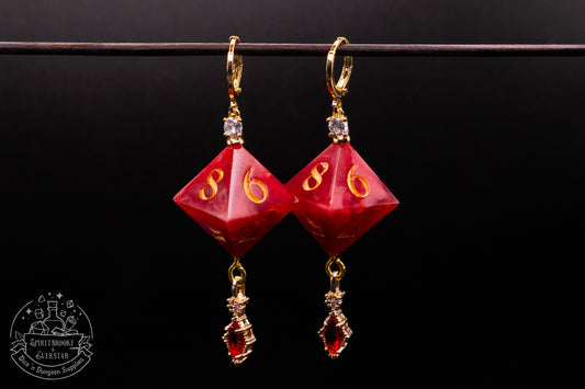 Ruby Rose D8 Earrings