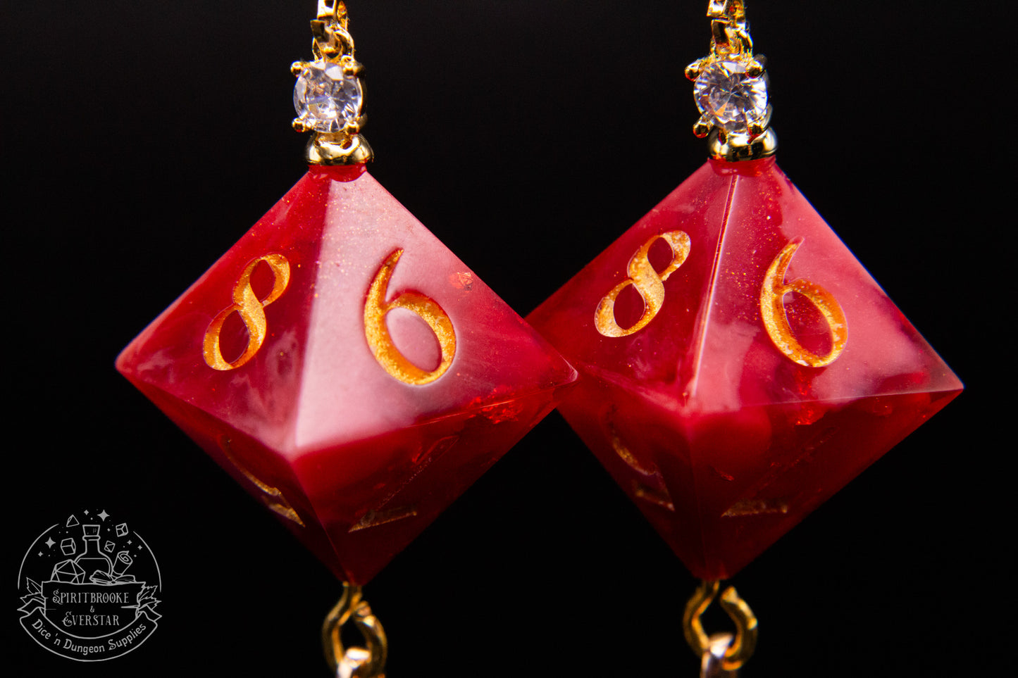Ruby Rose D8 Earrings