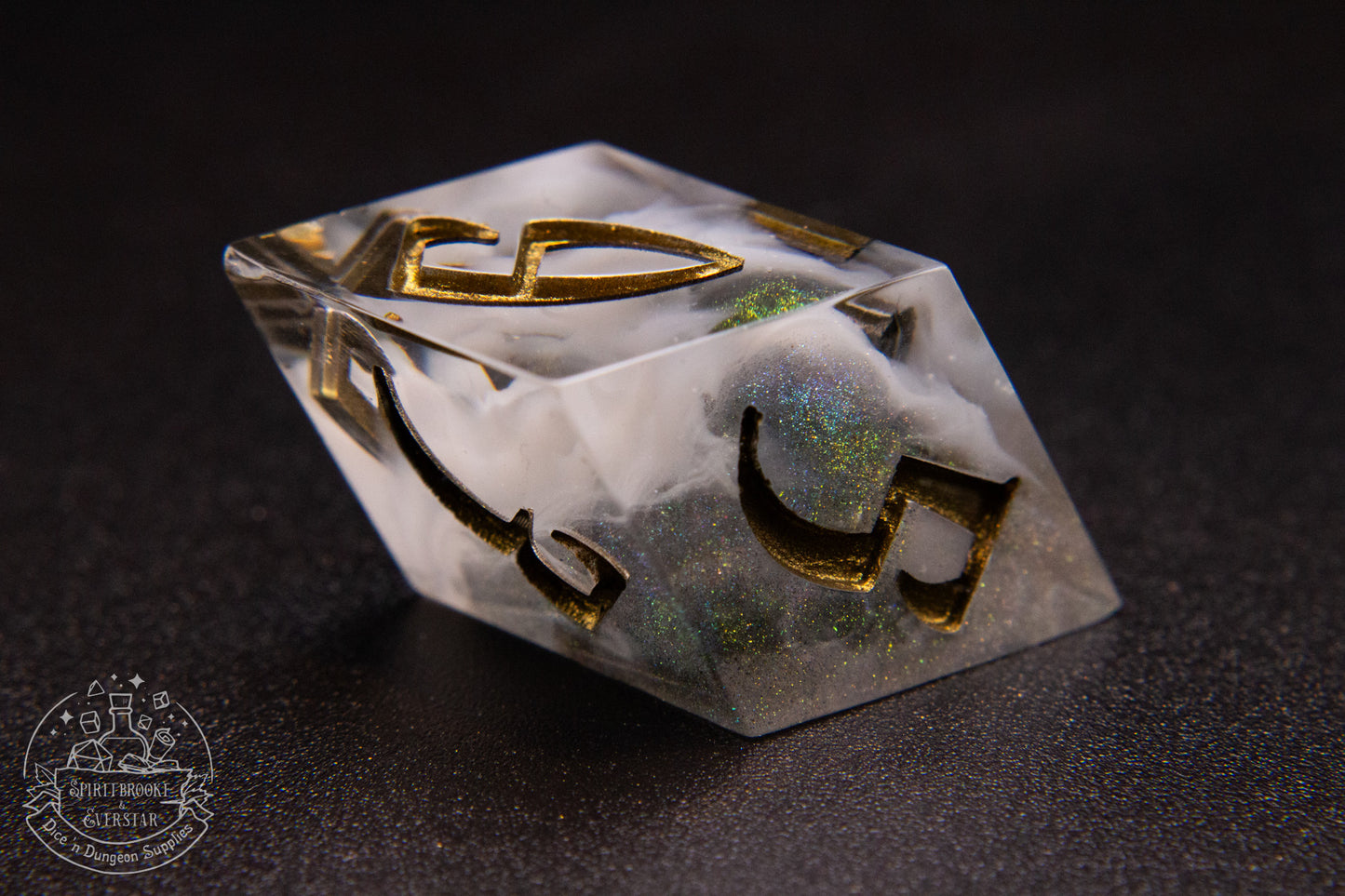 Spiritglass Pointy Polyhedral Dice set