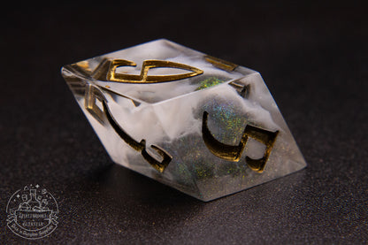 Spiritglass Pointy Polyhedral Dice set