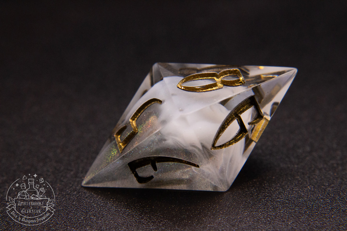 Spiritglass Pointy Polyhedral Dice set