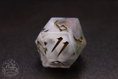Spiritglass Pointy Polyhedral Dice set