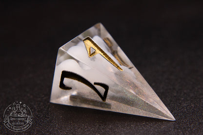 Spiritglass Pointy Polyhedral Dice set