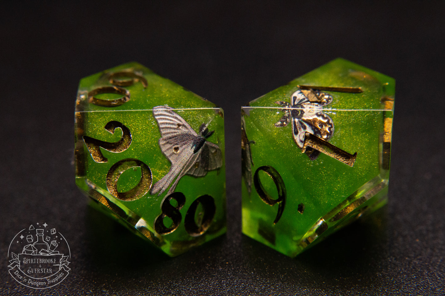 Nocturne Polyhedral Dice set