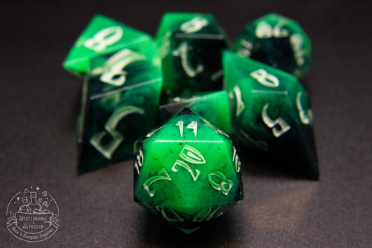 Wraith Pointy Polyhedral Dice set