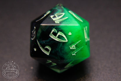 Wraith Pointy Polyhedral Dice set