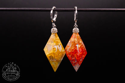 Solar Twins D10 + D100 Pointy Earrings
