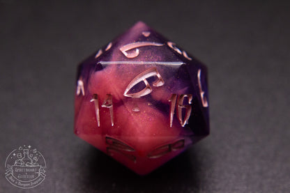 Cursed Rose Pointy Polyhedral Dice set