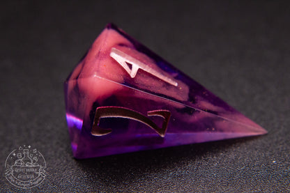 Cursed Rose Pointy Polyhedral Dice set