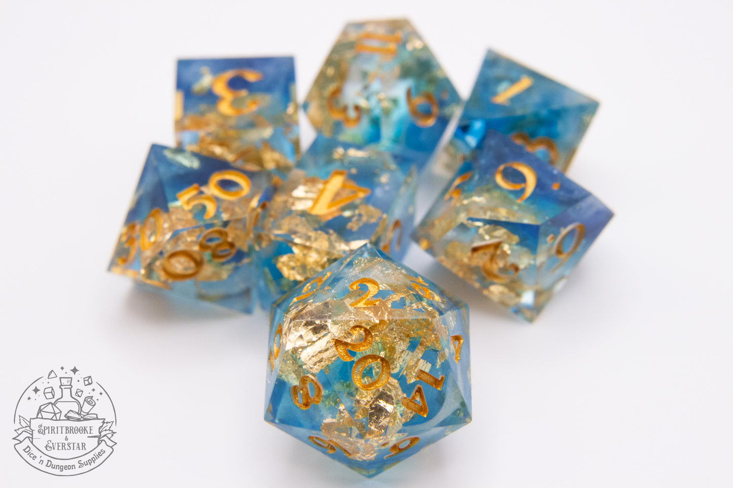 Sky's Embrace Polyhedral Dice set