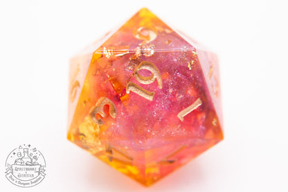 Golden Hour Polyhedral Dice set