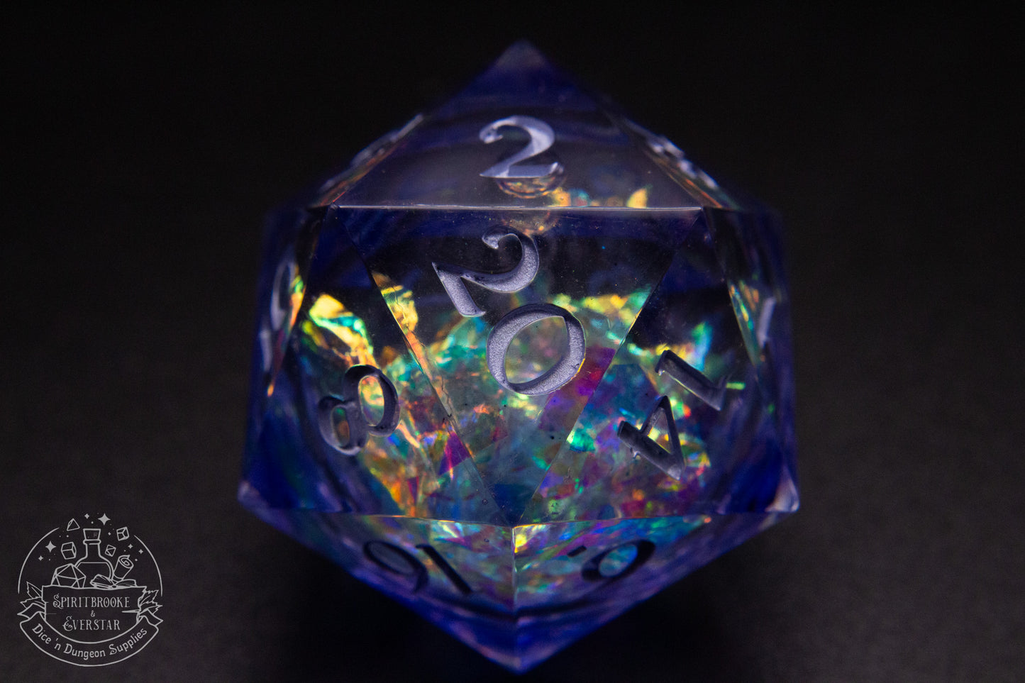Astral Liquid Core 35 mm handmade D20 Chonk