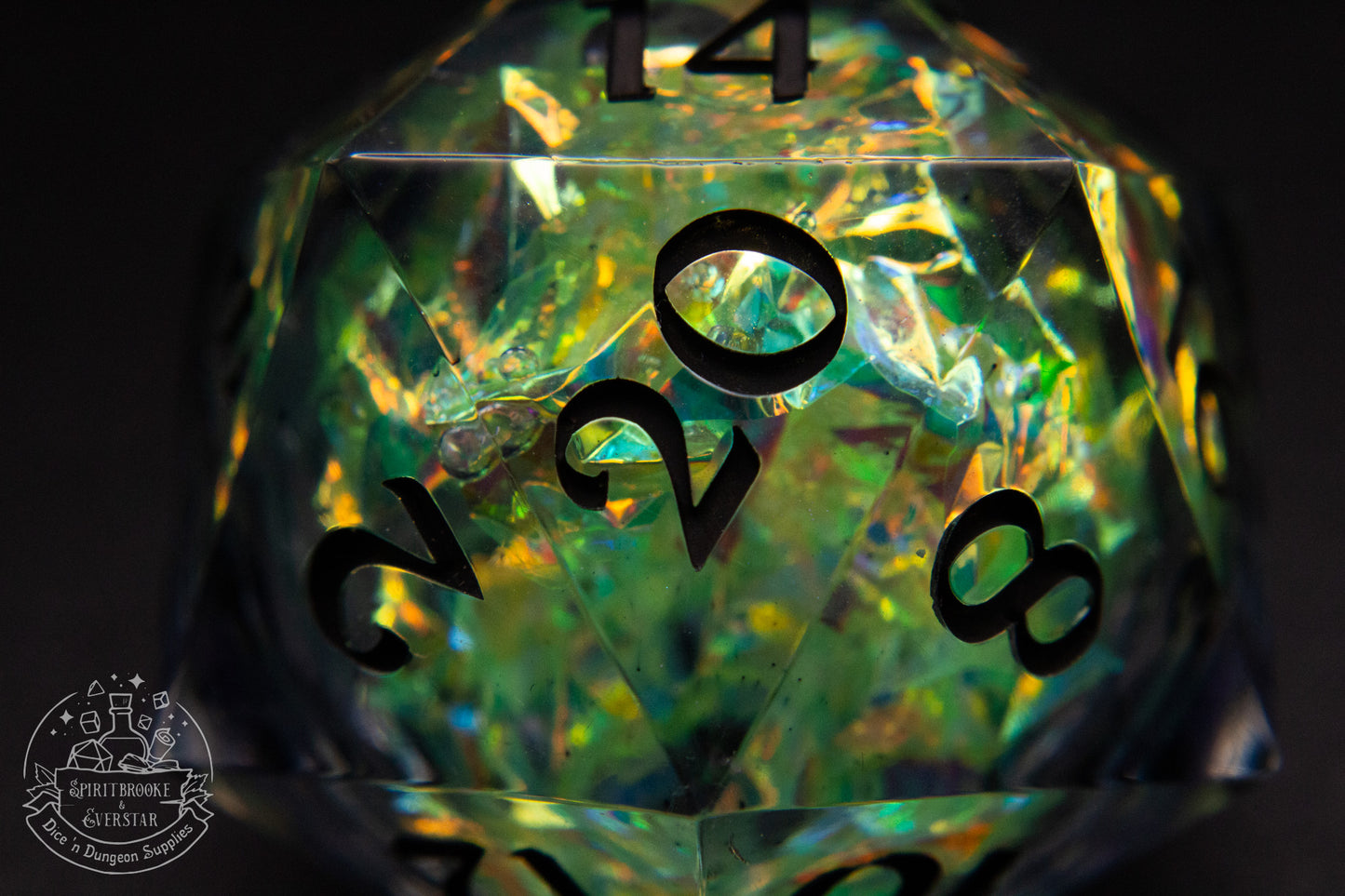 Elderglow Liquid Core 35 mm handmade D20 Chonk