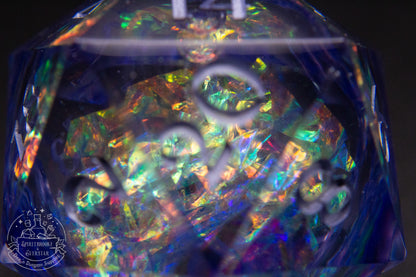 Astral Liquid Core 35 mm handmade D20 Chonk