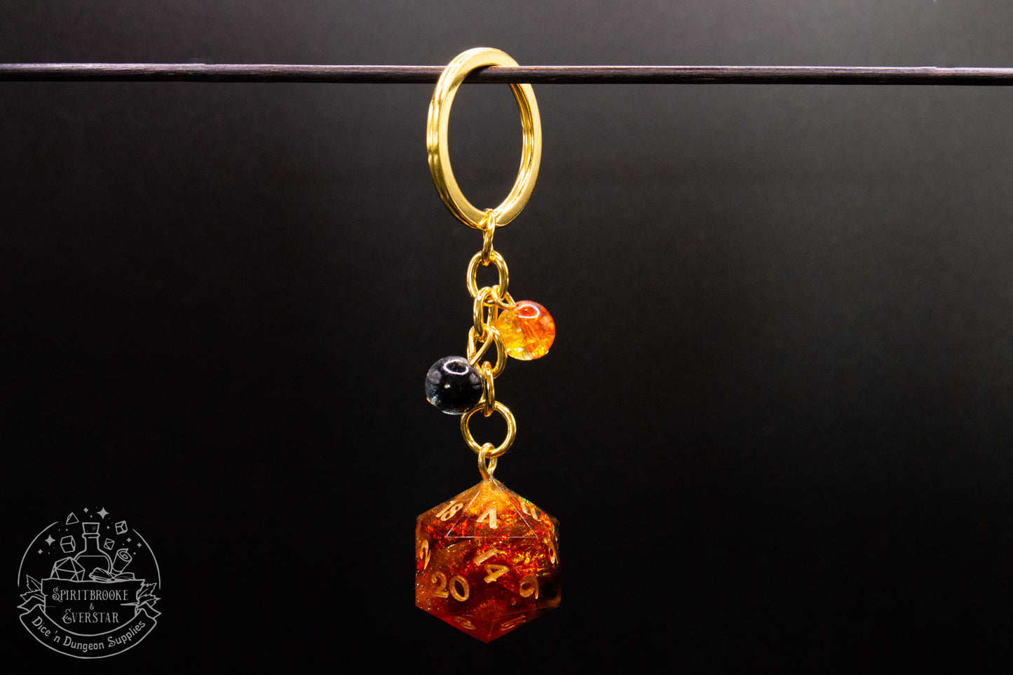 Cinderlight Dice Keychains