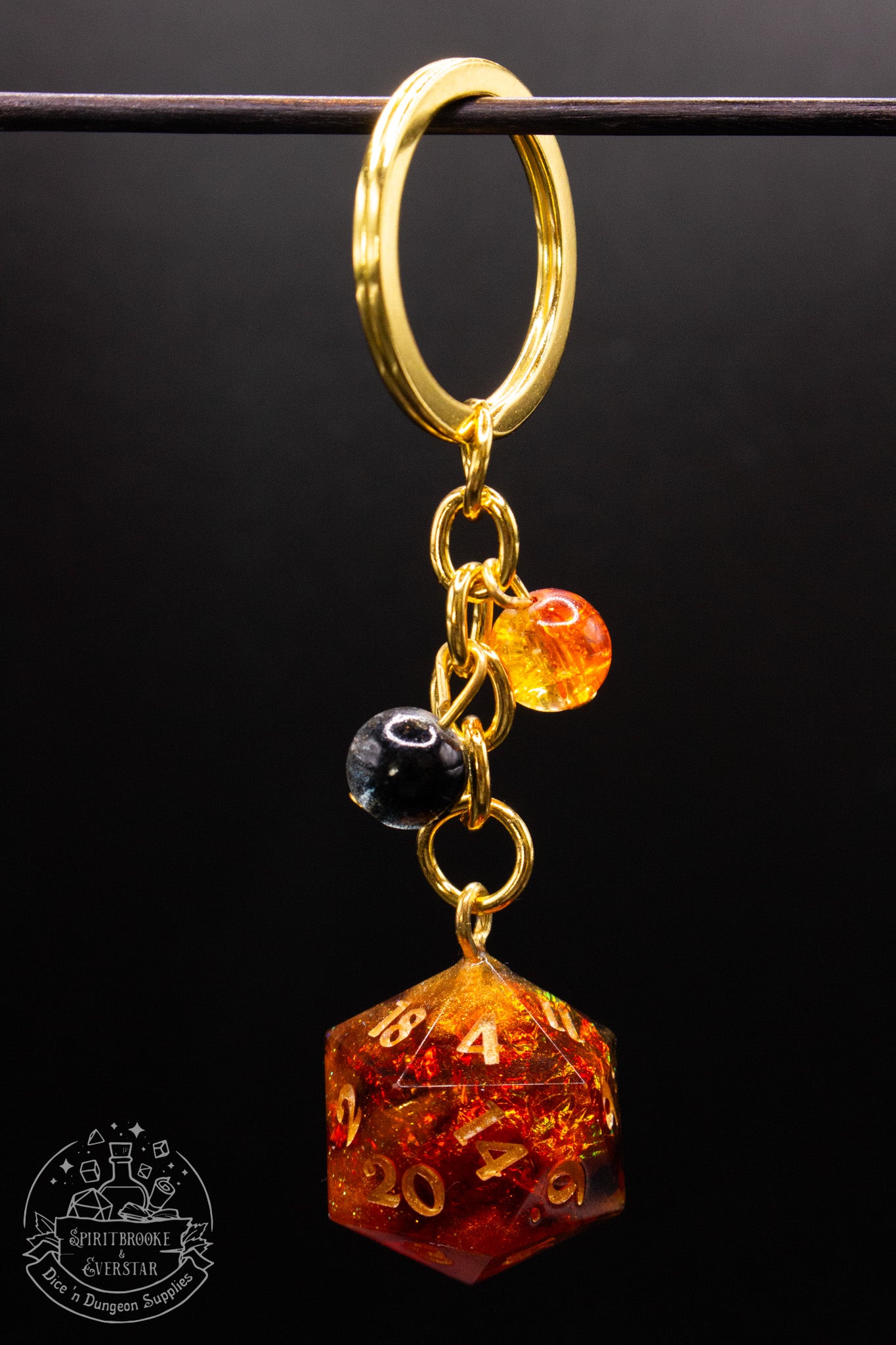 Cinderlight Dice Keychains