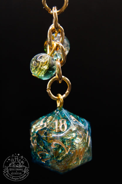 Atlantis Dice Keychains