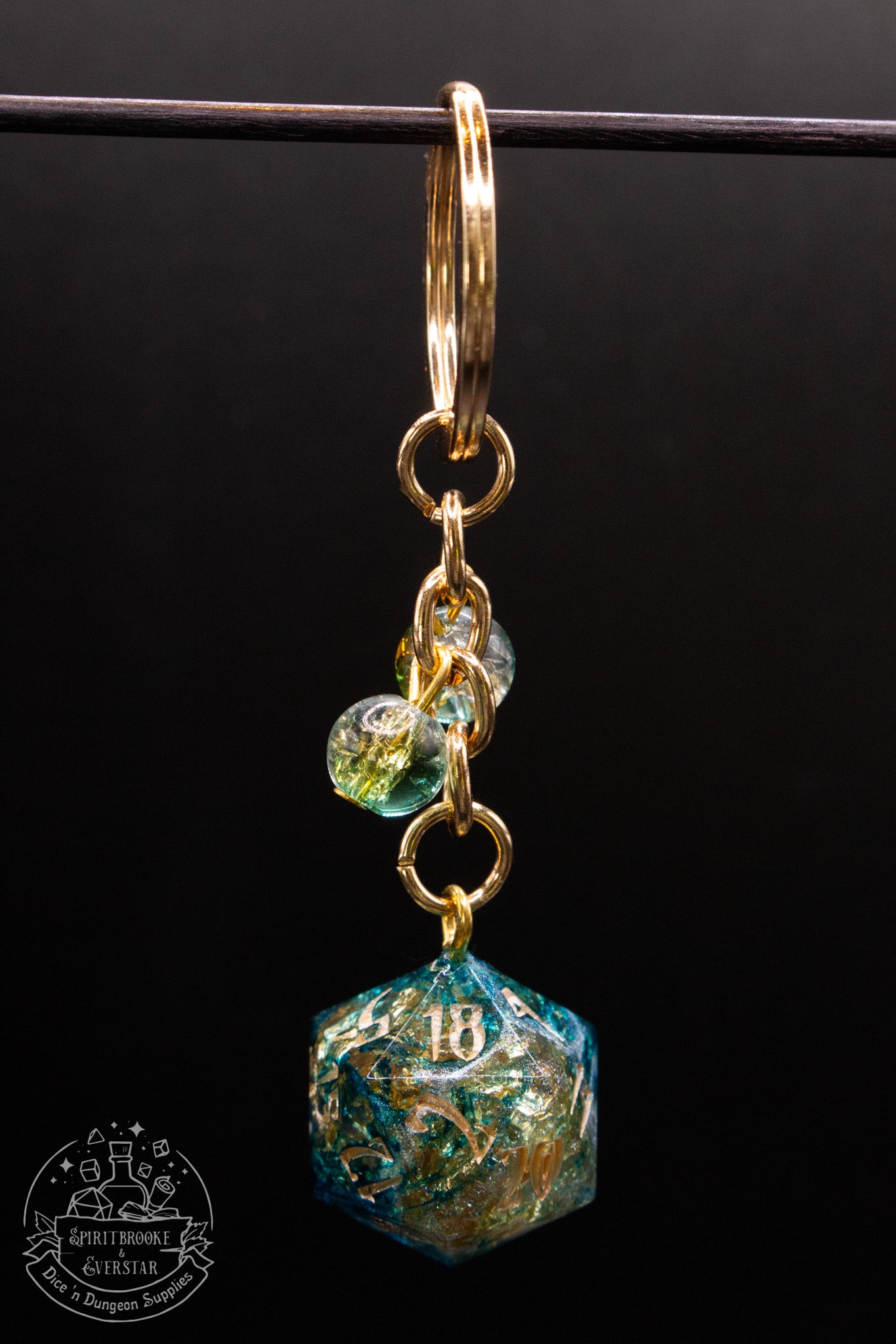 Atlantis Dice Keychains