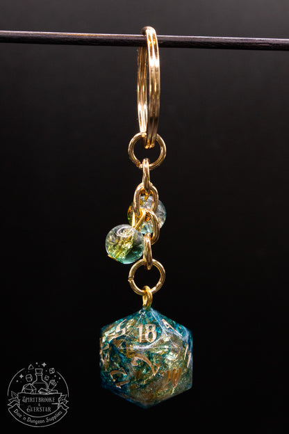 Atlantis Dice Keychains