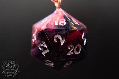 Pink Licorice Dice Keychains
