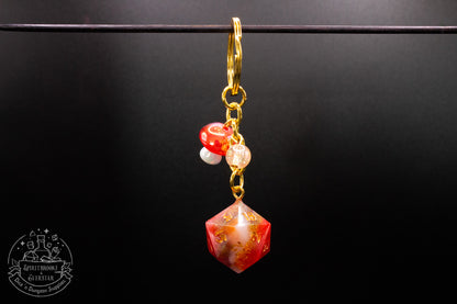 Solar Flare Dice Keychains