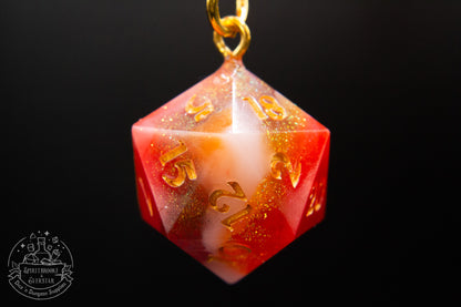 Solar Flare Dice Keychains