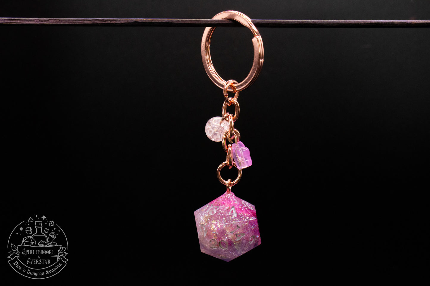 Pixie Dust Dice Keychains