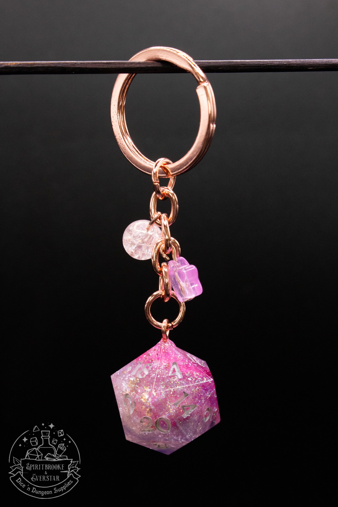 Pixie Dust Dice Keychains