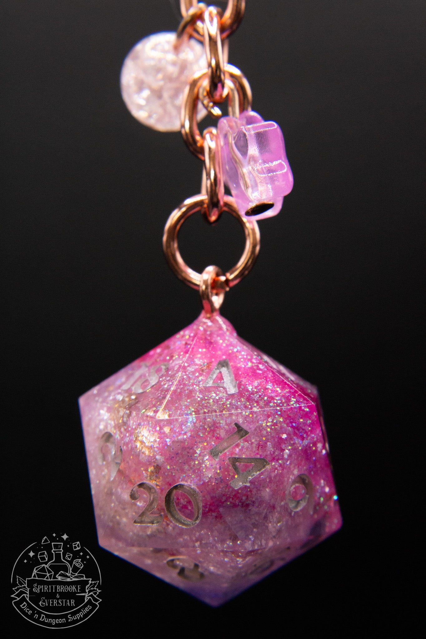 Pixie Dust Dice Keychains