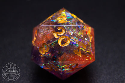 Sorcerers Confetti Handmade Single D20