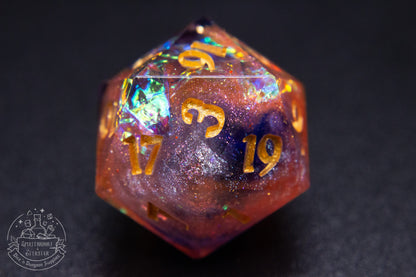 Sorcerers Confetti Handmade Single D20