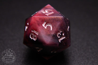 Pink Licorice Handmade Single D20