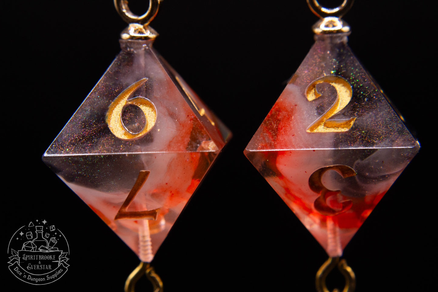 Oozing Alchemist D8 Earrings