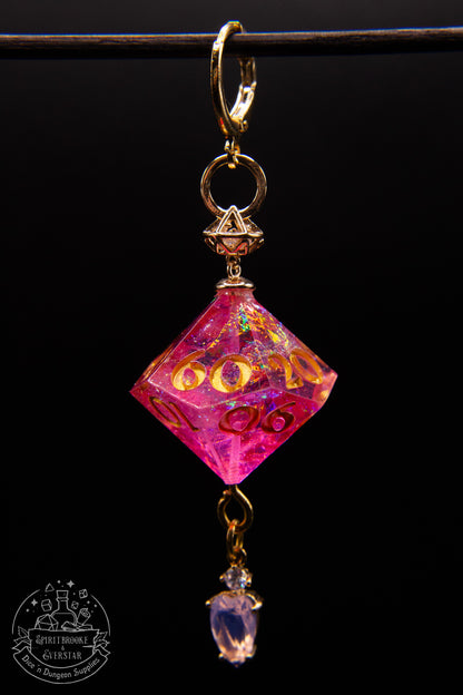 Rainbow Dragonberry D10 + D100 Earrings