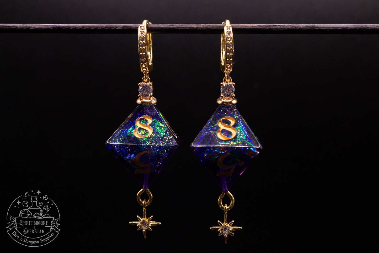 Nightshade D8 Earrings