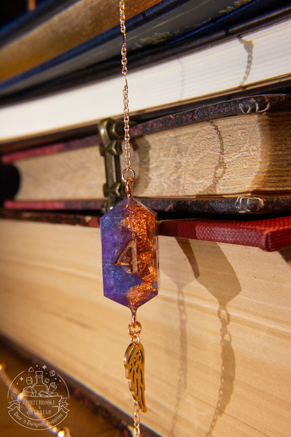 Rose Gold Eyewear Chain Purple/Copper Dice