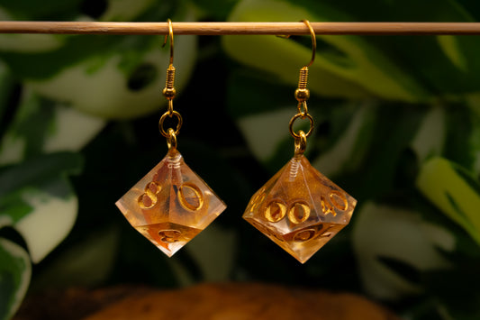 Amber Fall D10 and D100 Earrings